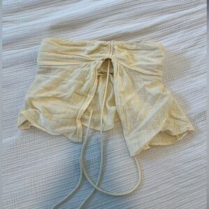 Ecote Cream Halter Top